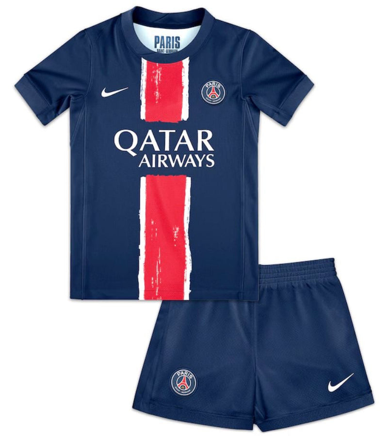 Kit Infantil PSG I 24/25 - Marinho e Vermelho