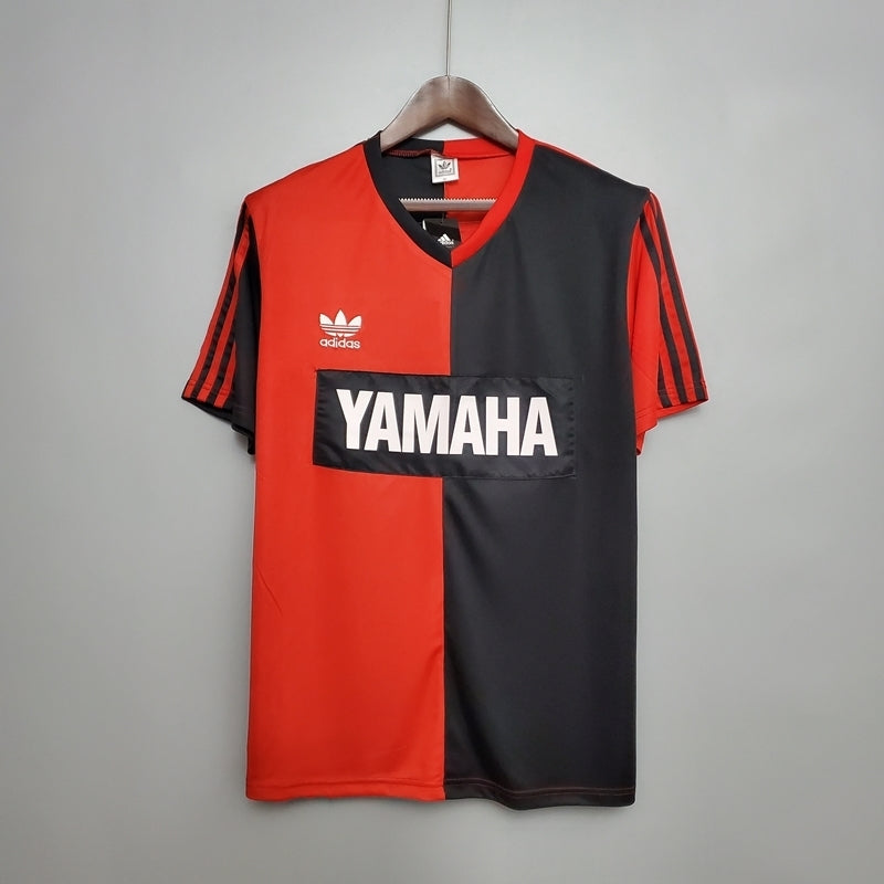 Camisola Newell's Old Boys Retrô 1993 Vermelha e Preta -