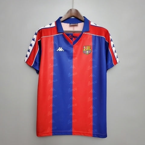 Camisola Barcelona Retrô 1992/1995 - Azul e Vermelha