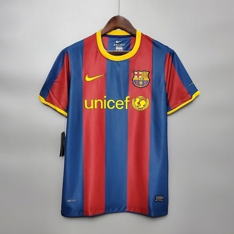 Camisola Barcelona Retrô 2010/2011 -  Azul e Grená