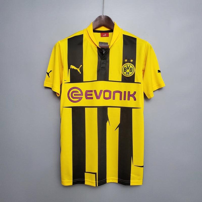 Camisola Borussia Dortmund Retrô 12/13 Amarela e Preta