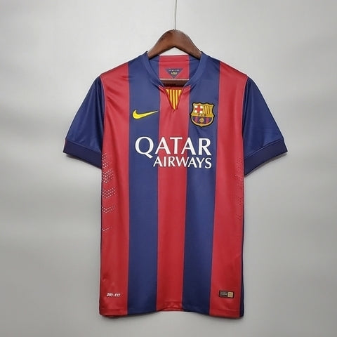 Camisola Barcelona Retrô 2014/2015 - Azul e Grená