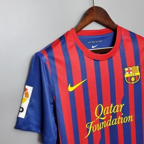 Camisola Barcelona Retrô 2011/2012 - Azul e Grená