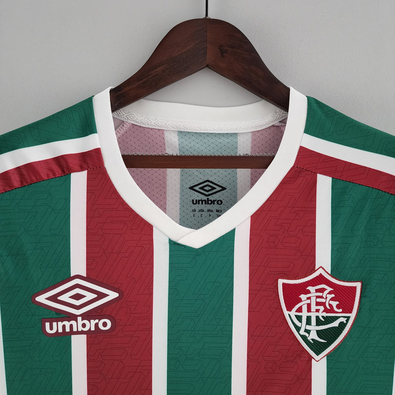 Camisola Feminina Fluminense I 22/23 - Vinho e Verde