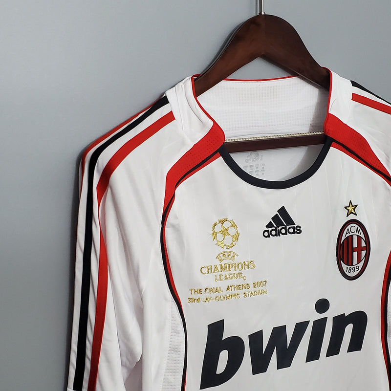 Camisola Manga Longa AC Milan Champions League 06/07 - Branco