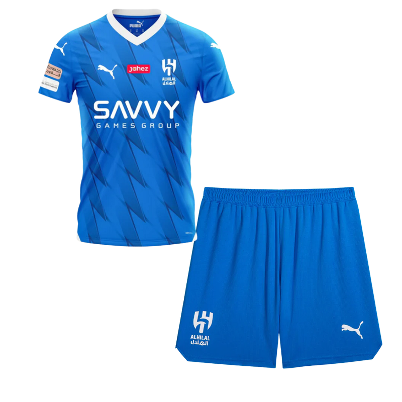 Kit Infantil Al-Hilal I 23/24 - Azul e Branco