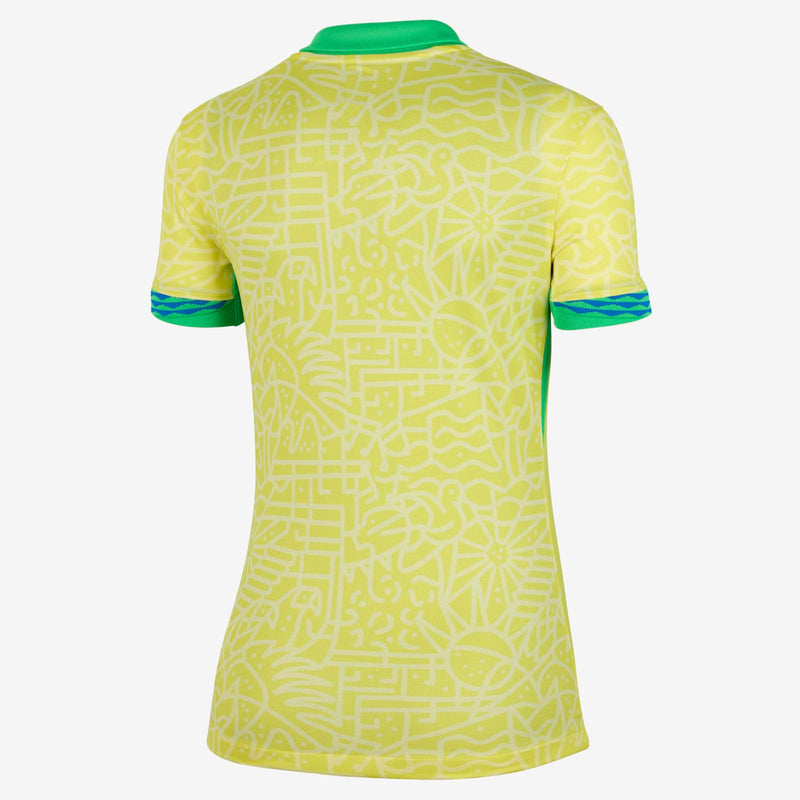 Camisola Feminina Seleção Brasil I 24/25 - Amarelo