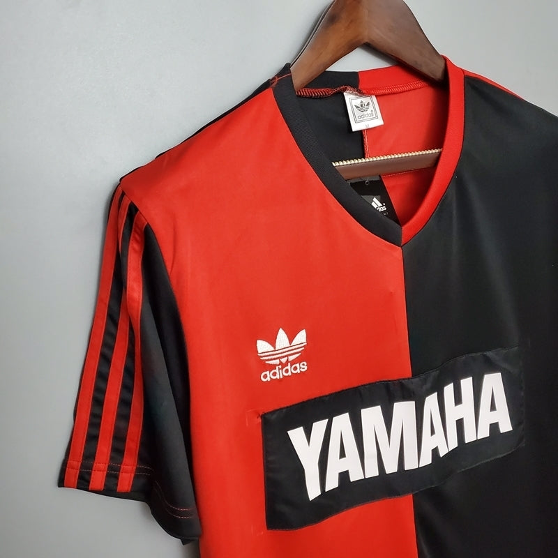 Camisola Newell's Old Boys Retrô 1993 Vermelha e Preta -