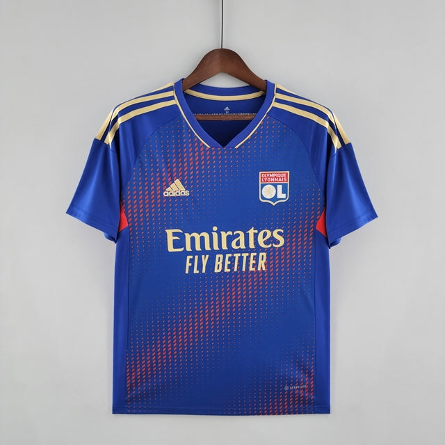 Camisola Olympique Lyon IV 22/23 - Azul