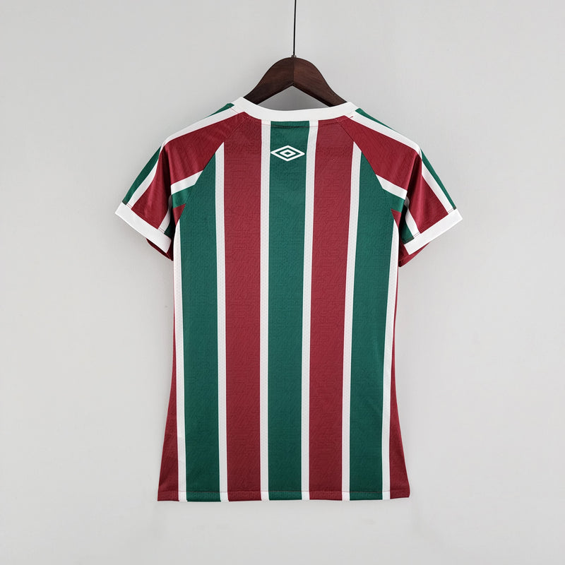 Camisola Feminina Fluminense I 22/23 - Vinho e Verde