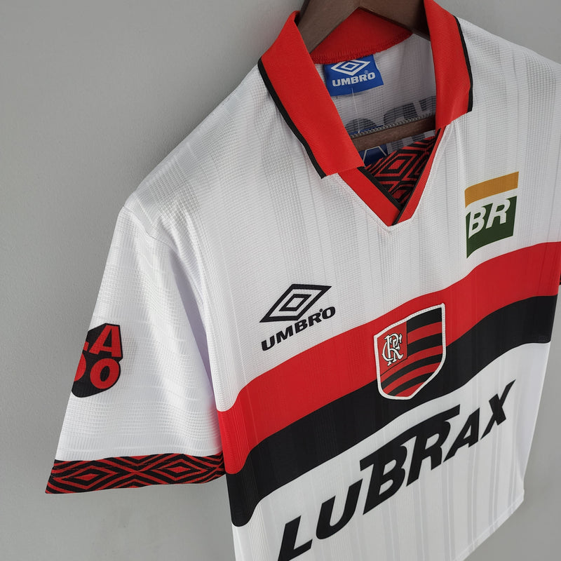 Camisola Flamengo Retrô Away 1995 - Branca