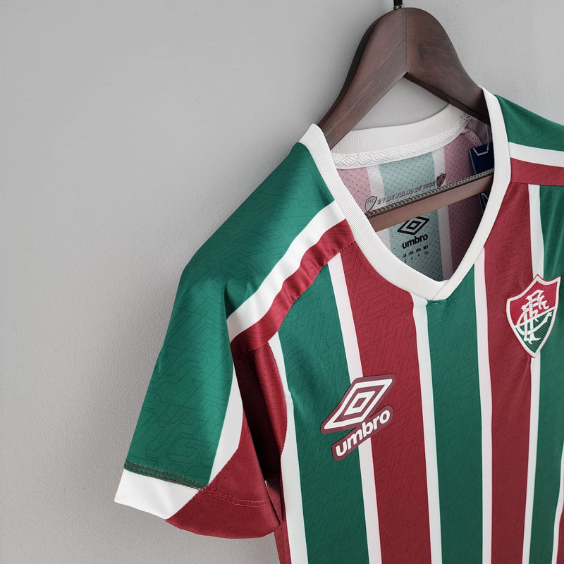 Camisola Feminina Fluminense I 22/23 - Vinho e Verde