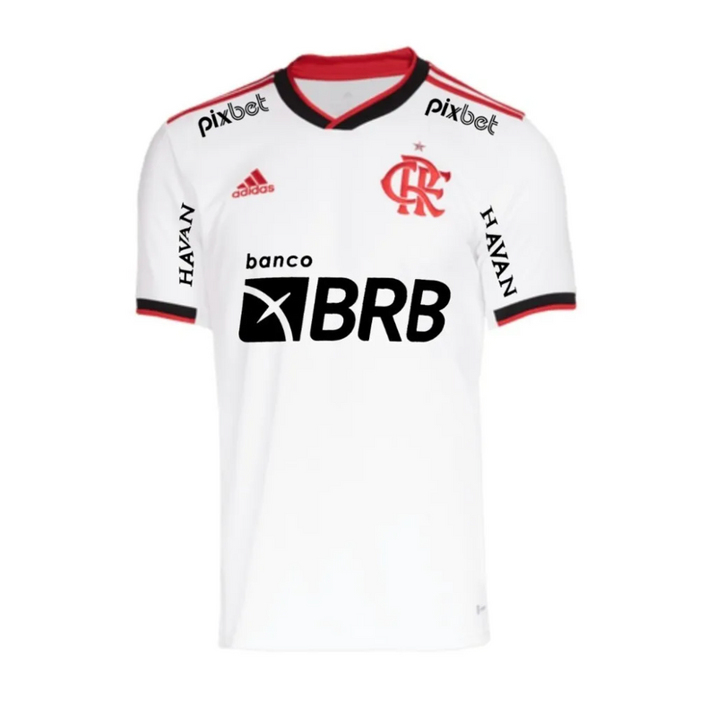 Camisola Flamengo II [Com Patrocínio] 22/23 - Branco