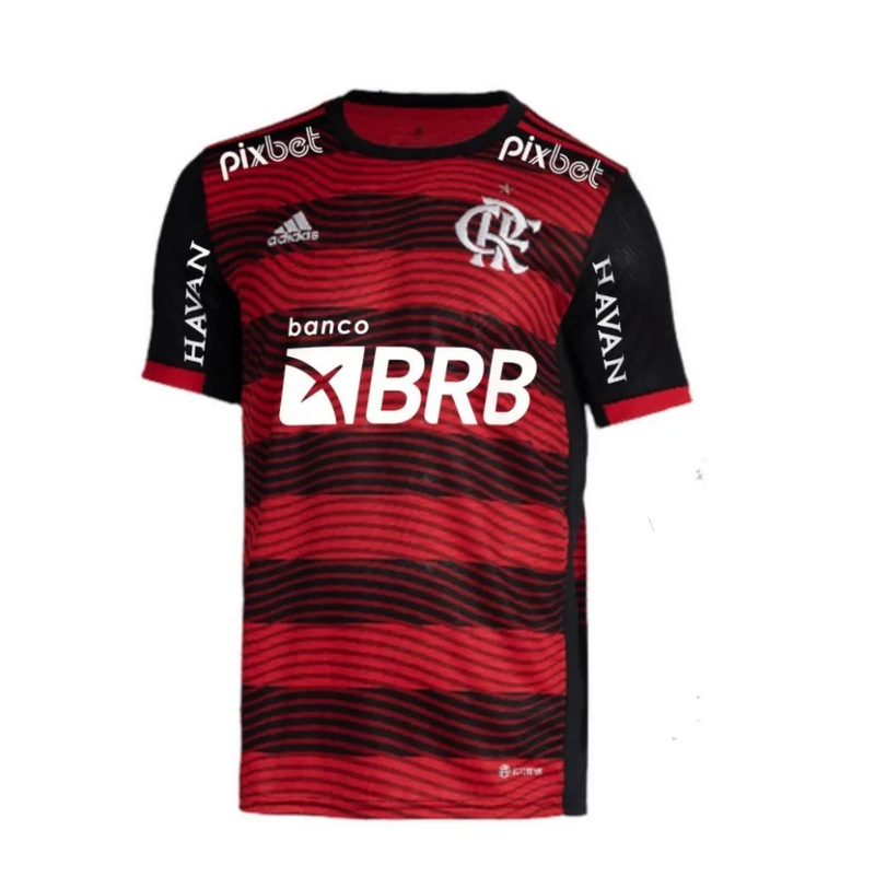 Camisola Flamengo I [Com Patrocínio] 22/23 - Rubro Negro