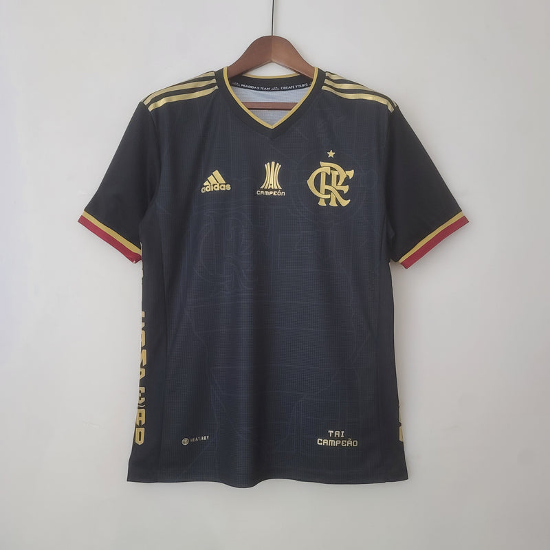 Camisola Flamengo [Tri Campeão] 23/24 - Preto