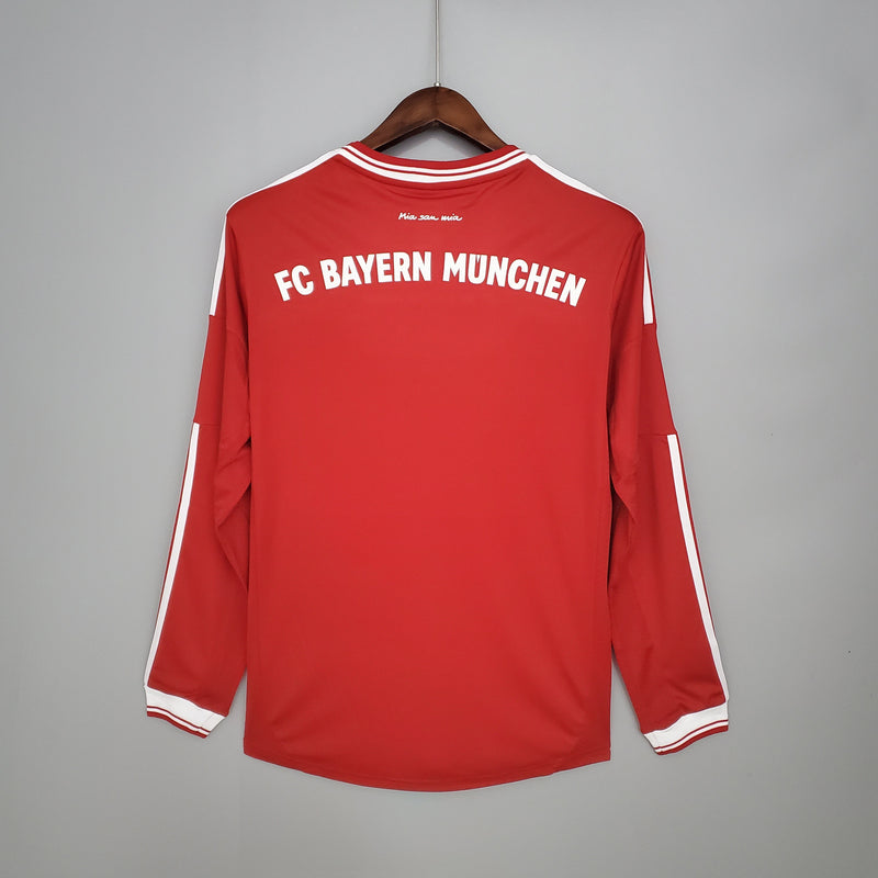 Camisola Manga Longa Bayern de Munique Champions League 2013/14 - Vermelha