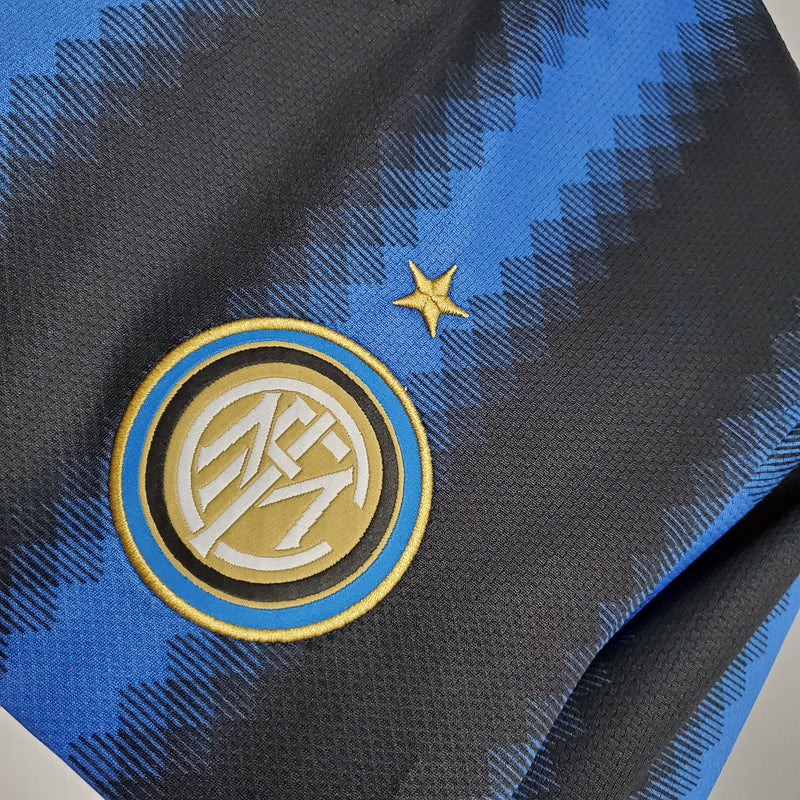 Camisola Manga Longa Inter de Milão I 10/11 - Azul e Preto