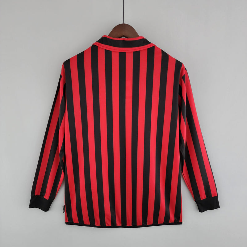 Camisola Manga Longa AC Milan 1999/2000 - Preto e Vermelho