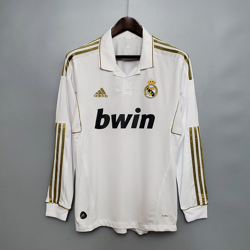 Camisola Manga Longa Real Madrid 11/12 - Branco