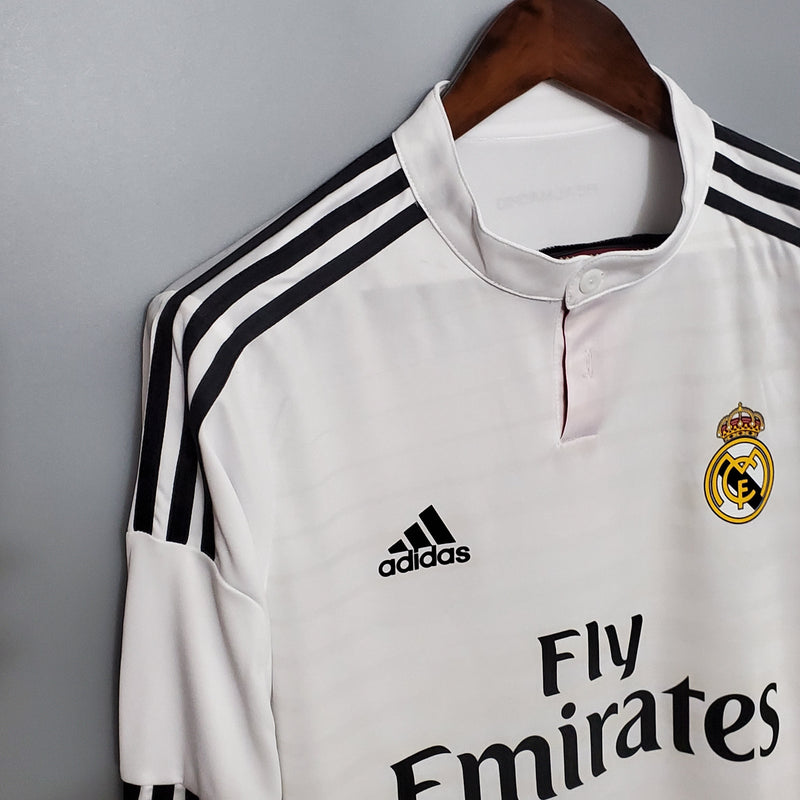 Camisola Manga Longa Real Madrid 14/15 - Branco