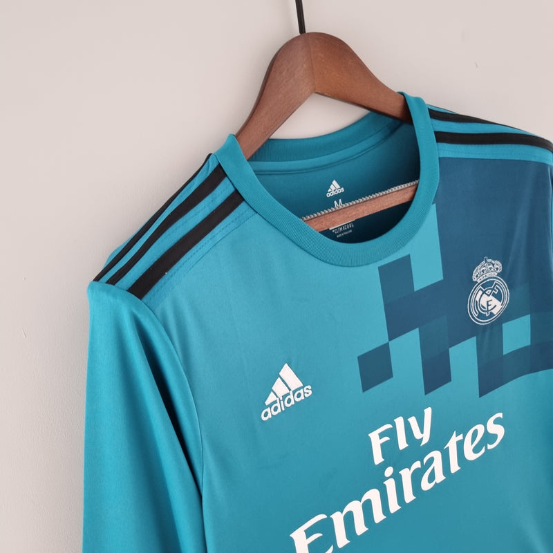 Camisola Manga Longa Real Madrid 17/18 - Azul