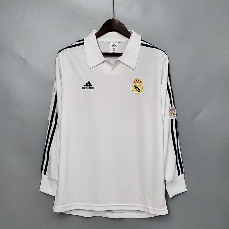 Camisola Manga Longa Real Madrid 2002 - Branco