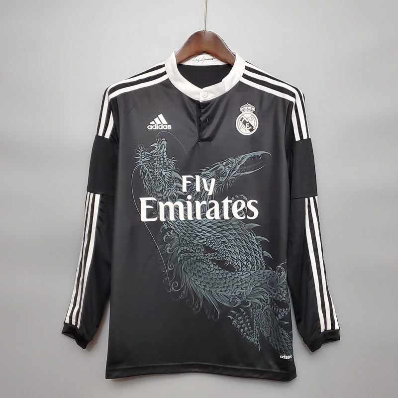 Camisola Manga Longa Real Madrid Third 14/15 - Preto