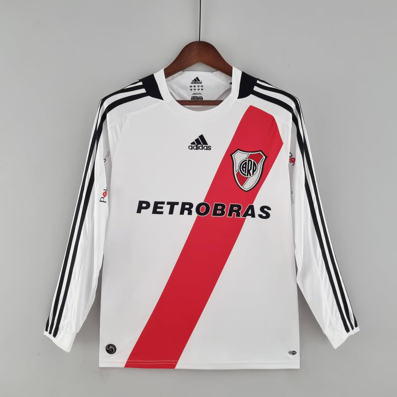 Camisola Manga Longa River Plate 09/10 - Branco