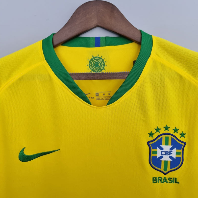 Camisola Seleção Brasileira Retrô 2008 Amarela -