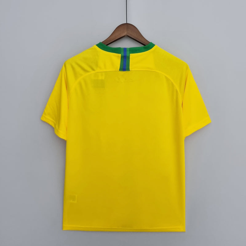 Camisola Seleção Brasileira Retrô 2008 Amarela -