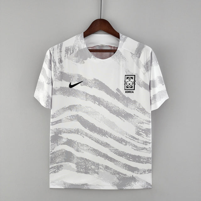 Camisola de Treino Seleção Coréia do Sul 2022 - Branco e Cinza