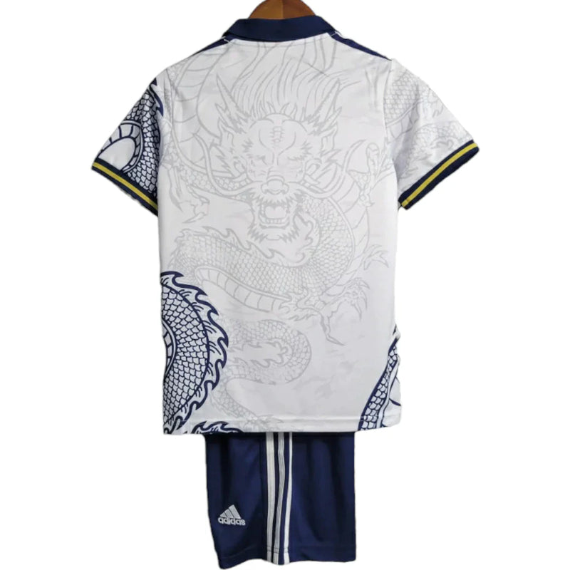 Kit Infantil Real Madrid Edição Dragão 23/24 - Branco