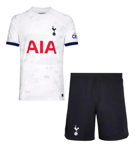 Kit Infantil Tottenham Spurs 2023 - Branco