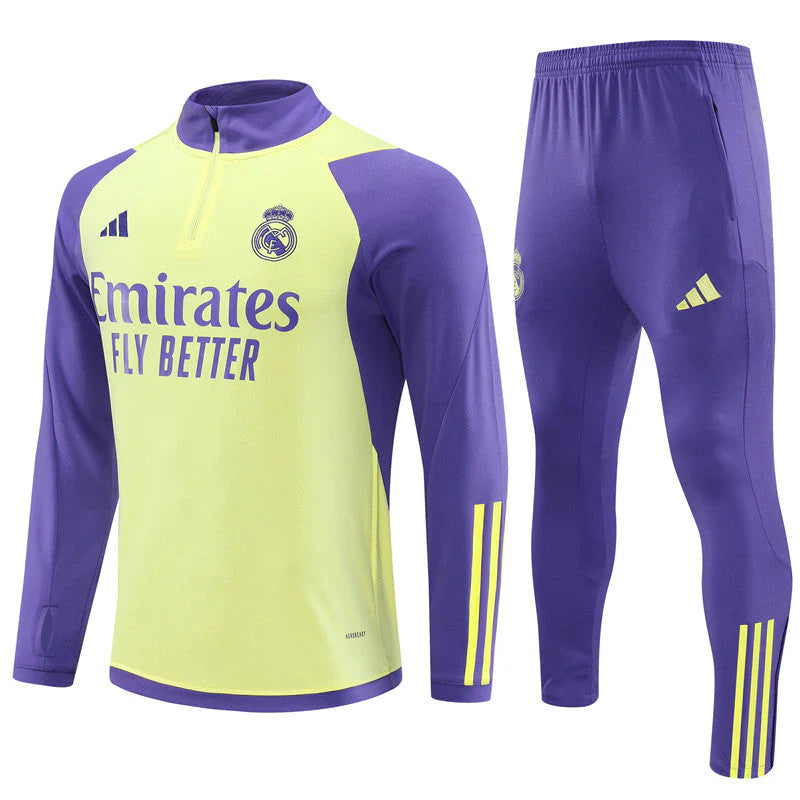 Fato de Treino Real Madrid 23/24 - Amarelo e roxo