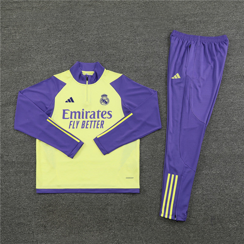 Fato de Treino Real Madrid 23/24 - Amarelo e roxo