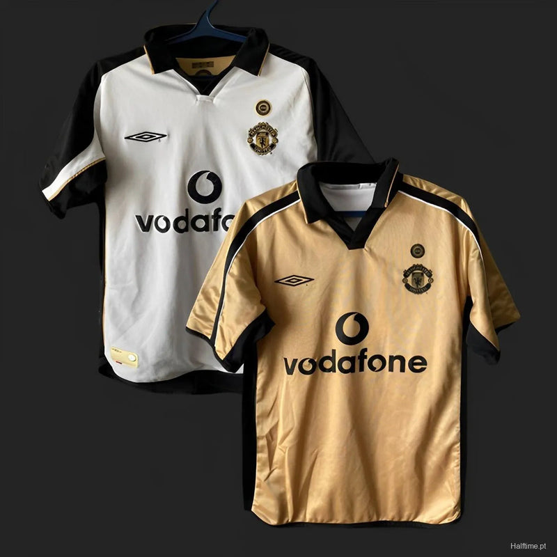 Camisola Manchester United  Retrô 2001/2002 - Branco