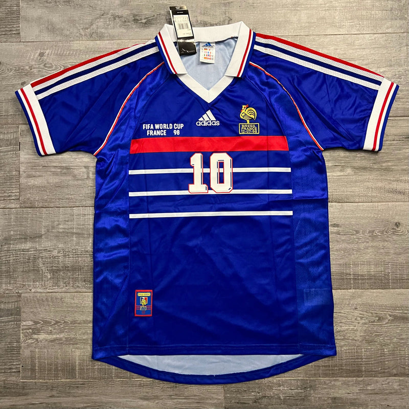 Camisola França Retro 1998 - Azul