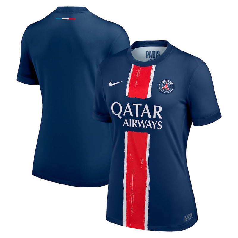 Camisola Feminina PSG I 24/25 - Marinho e Vermelho