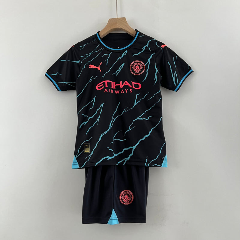 Kit Infantil Manchester City III 23/24