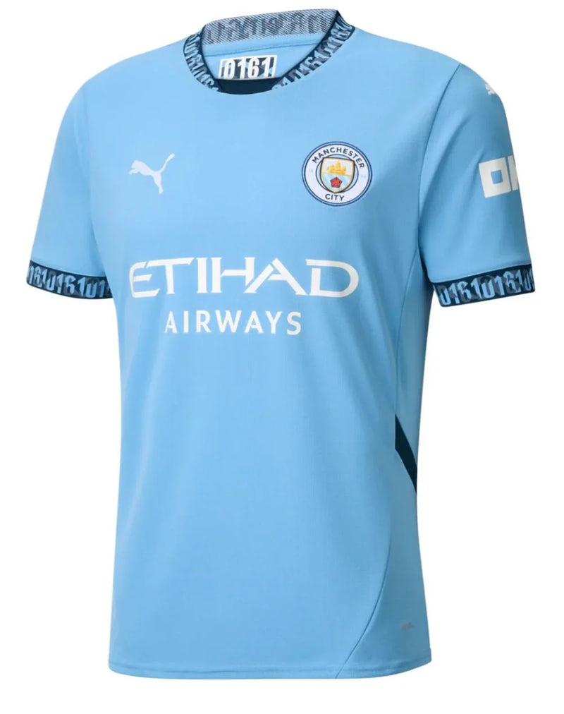 Camisola Manchester City I 24/25 - Azul e Branca