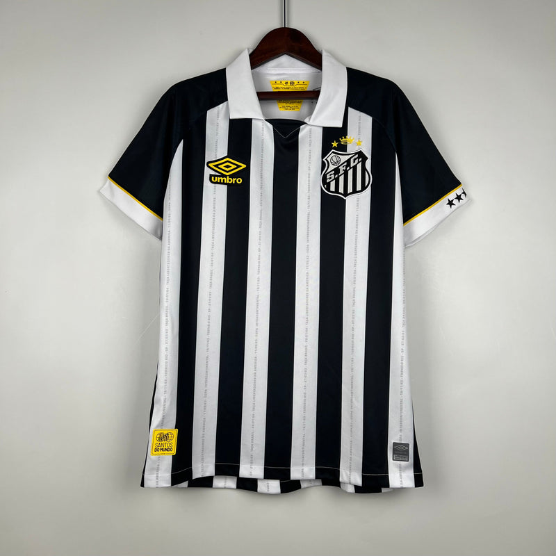 Camisola Santos II 23/24 - Branco e Preto