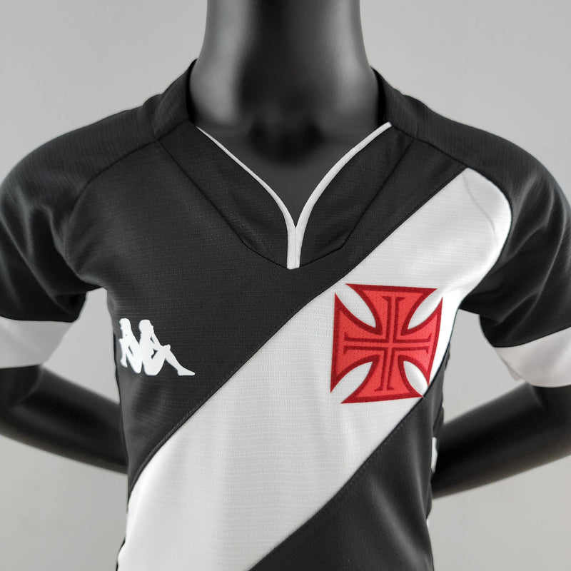 Kit Infantil Vasco 22/23 - Preto e Branco