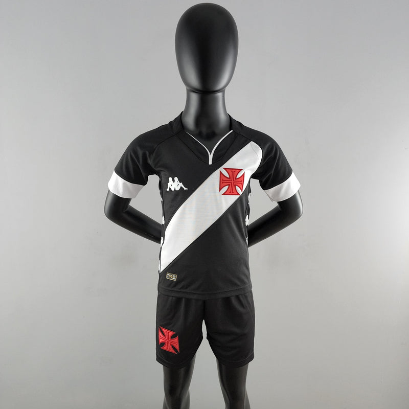 Kit Infantil Vasco 22/23 - Preto e Branco