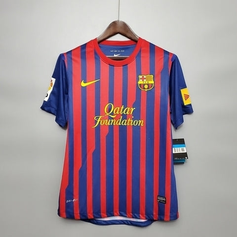 Camisola Barcelona Retrô 2011/2012 - Azul e Grená