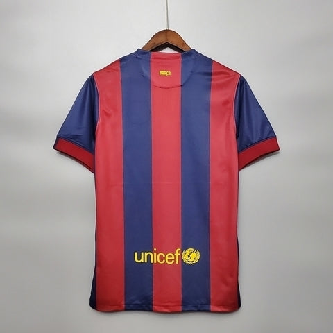 Camisola Barcelona Retrô 2014/2015 - Azul e Grená