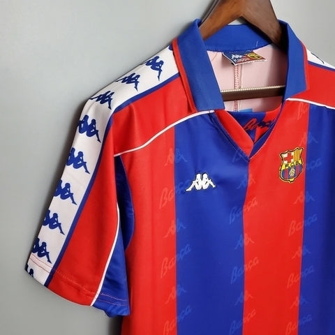 Camisola Barcelona Retrô 1992/1995 - Azul e Vermelha