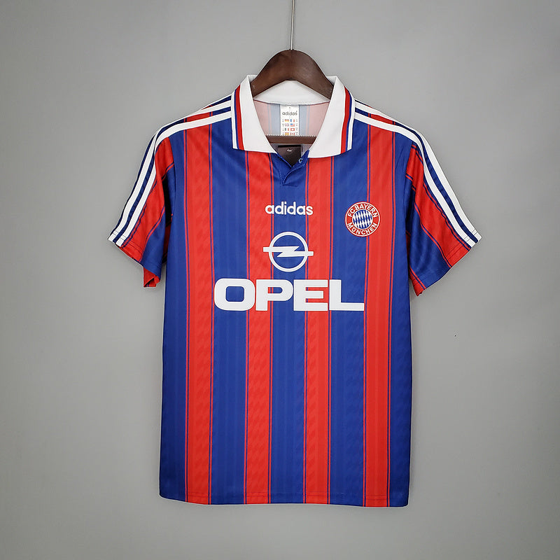 Camisola Bayern de Munique Retrô 1995/1997 - Azul e Vermelha