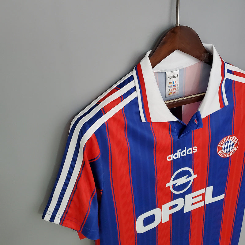 Camisola Bayern de Munique Retrô 1995/1997 - Azul e Vermelha