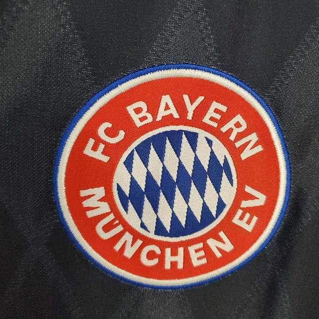 Camisola Bayern Retrô 1997/1999 - Preta e Vermelha