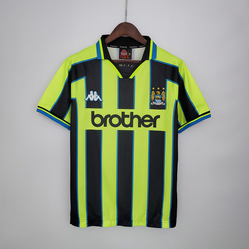 Camisola Manchester City Retrô 1998/1999  - Amarela e Preta